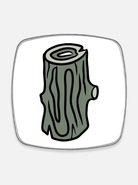 greenLog - Magnet carré - blanc