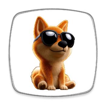 Shiba Inu Dog Japanese Dog Breed Japan Shibas - Square fridge magnet - white - Front
