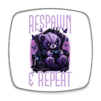 Pastel Goth Soft Goth Gaming Gamer - Square fridge magnet - white - Front