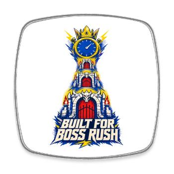 Built For Rush HUD Challenge Gaming Moment - Square fridge magnet - white - Front