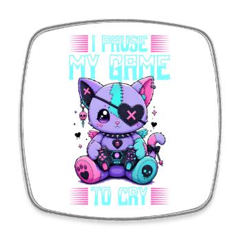Pastel Goth Soft Goth Gaming Gamer - Magnet carré - blanc - Devant