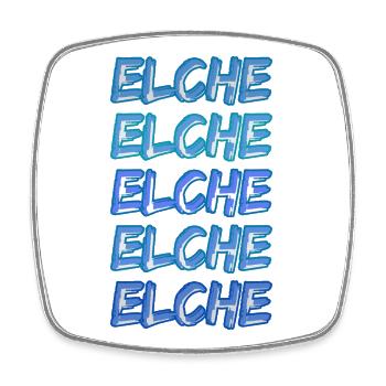 Moose as diving - Square fridge magnet - white - Front