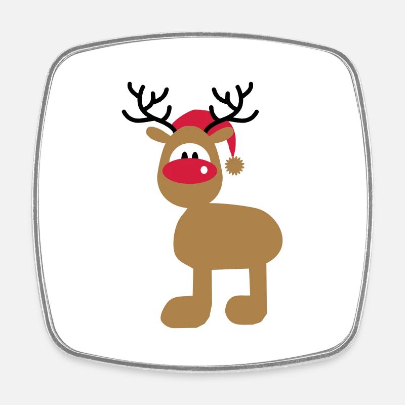 Christmas - Square fridge magnet - white