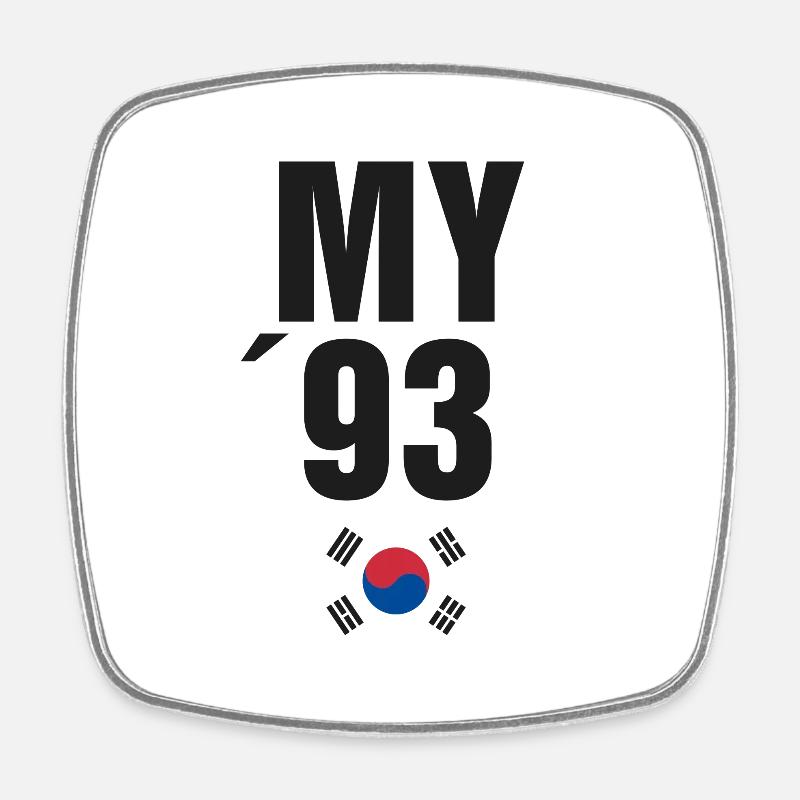 BTS - Viereckiger Kühlschrankmagnet - Weiß