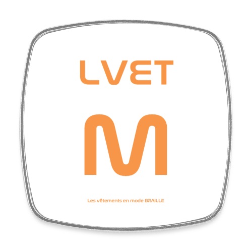 LVET M orange - Magnet carré