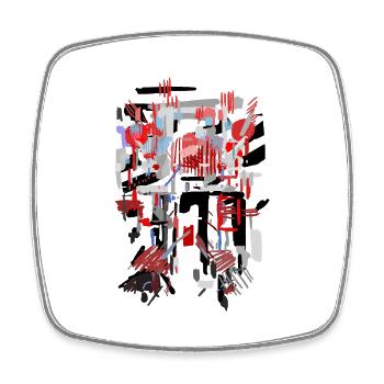 Modèle d’architecture - Magnet carré - blanc - Devant