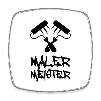 Maler Meister - Viereckiger Kühlschrankmagnet - Weiß - Vorne