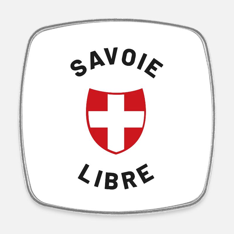 Savoie libre - Magnet carré - blanc