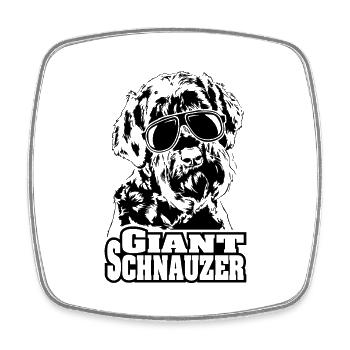 GIANT SCHNAUZER cool lunettes de soleil chien chien - Magnet carré - blanc - Devant