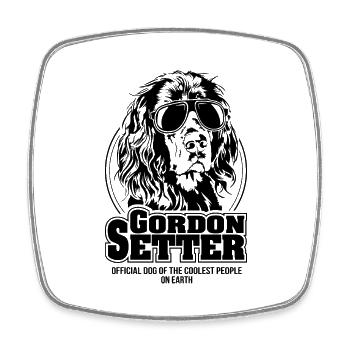 GORDON SETTER coolest people Hunde Spruch Wilsigns - Viereckiger Kühlschrankmagnet - Weiß - Vorne