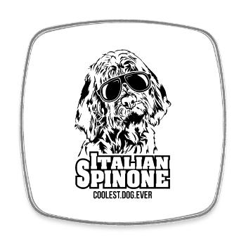 ITALIAN SPINONE coolest dog ever dog saying - Square fridge magnet - white - Front