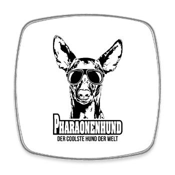 PHARAONENHUND coolster Hund Hundespruch Wilsigns - Viereckiger Kühlschrankmagnet - Weiß - Vorne