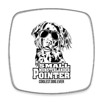 SMALL MUNSTERLANDER POINTER coolest dog ever Hunde - Square fridge magnet - white - Front