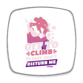 Klettern Berg Alpen Natur Klettersport Geschenk - Viereckiger Kühlschrankmagnet - Weiß - Vorne