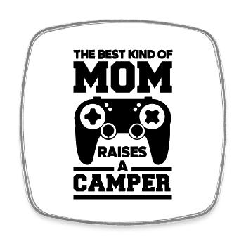 The Best Kind Of Mom Raises A Camper Video Game Pl - Viereckiger Kühlschrankmagnet - Weiß - Vorne