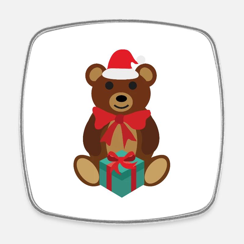 Teddy - Magnet carré - blanc