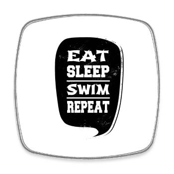blague natation drôle natation anniversaire cadeau idée - Magnet carré - blanc - Devant