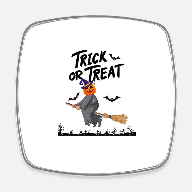 Halloween Horror Design - Square fridge magnet - white