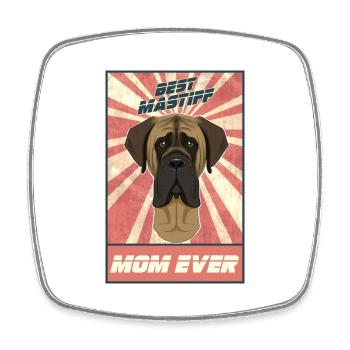 Best Mastiff Mom Ever I Mastiff Lover - Viereckiger Kühlschrankmagnet - Weiß - Vorne