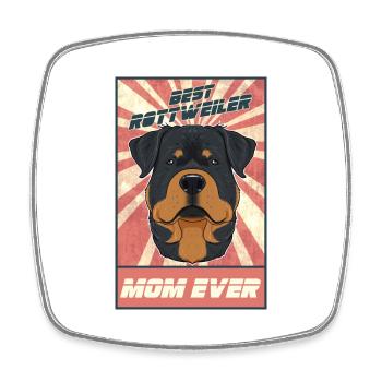 Meilleure maman Rottweiler de tous les temps I Rottweiler Lover - Magnet carré - blanc - Devant