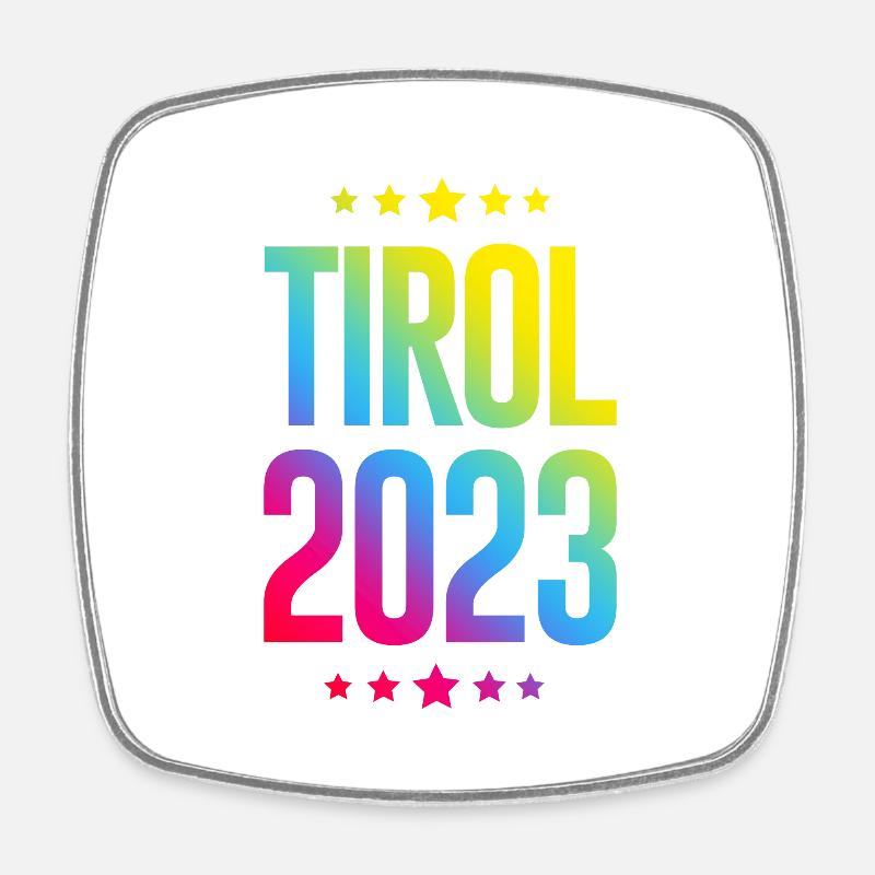 Tyrol 2023 - Magnet carré - blanc