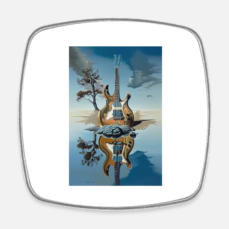 Desert Rhapsody - Square fridge magnet - white