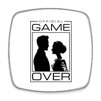 Wedding Couple Game Over Bridal Couple Jga - Square fridge magnet - white - Front