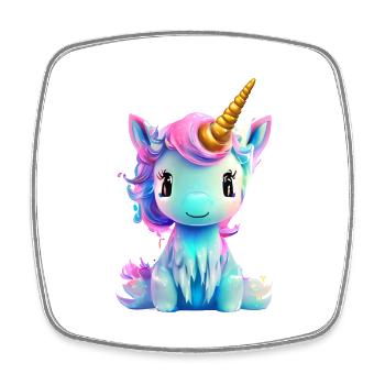 Unicorn Girl Unicorn Mythical Animal Unicorns - Square fridge magnet - white - Front