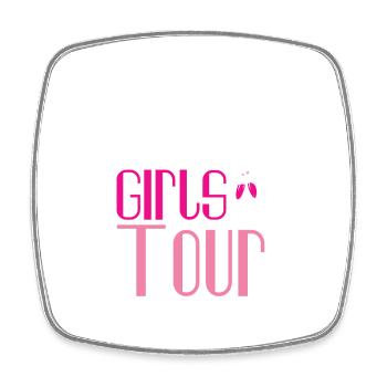 Ibiza Girls Tour - Magnet carré - blanc - Devant