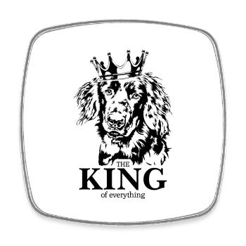 Hovawart Roi de tout Chiens Wilsigns - Magnet carré - blanc - Devant