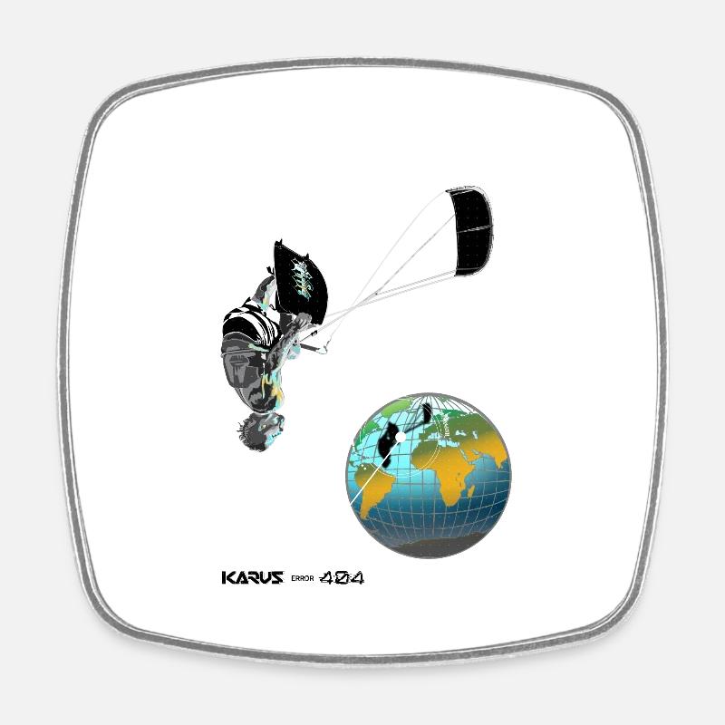Ignore Gravity - Square fridge magnet - white