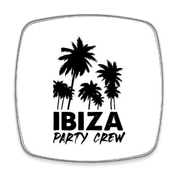 ibiza PARTY CREW - Square fridge magnet - white - Front