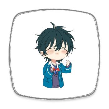 Anime - Square fridge magnet - white - Front