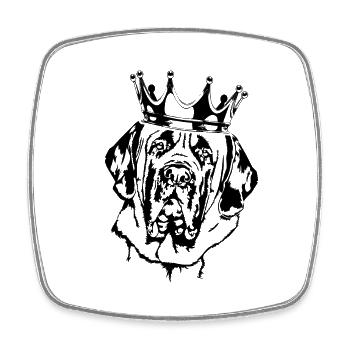 English Mastiff Crown Dogs Dog Wilsigns - Square fridge magnet - white - Front