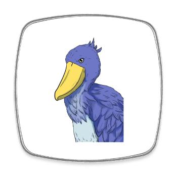 Shoebill Bird Ornithologist Forest I Gift - Square fridge magnet - white - Front