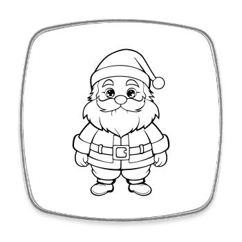 Christmas Man Comic - Square fridge magnet - white - Front