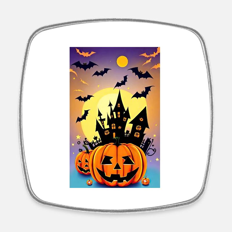 Halloween 2023 - Square fridge magnet - white