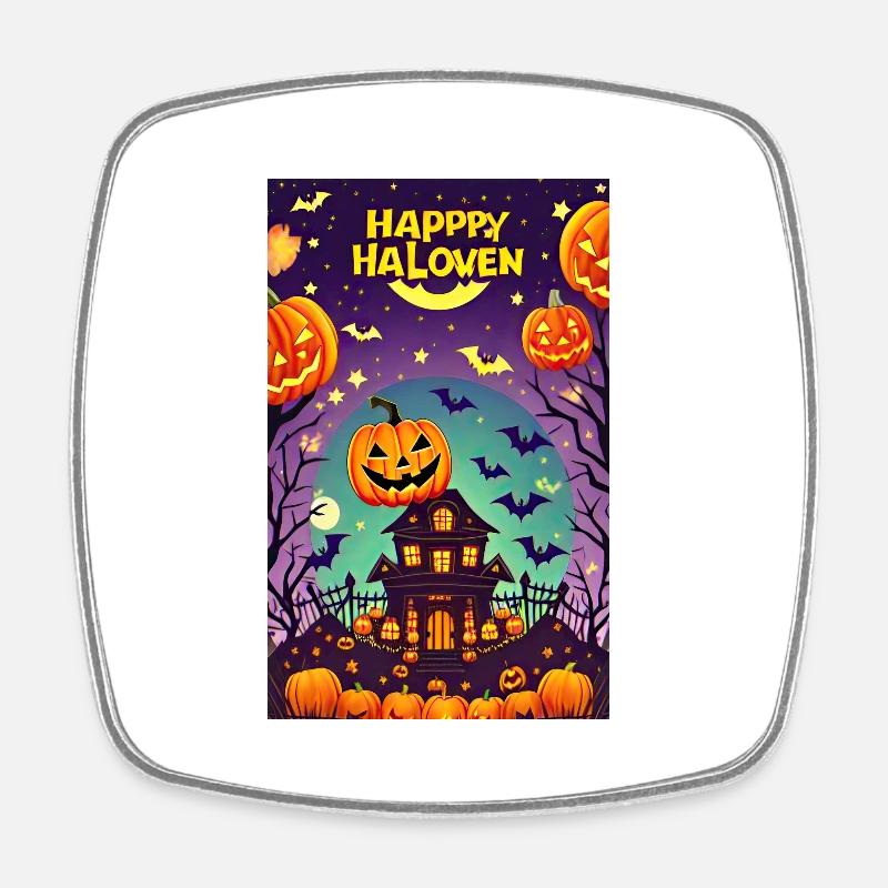 Joyeux halloween - Magnet carré - blanc