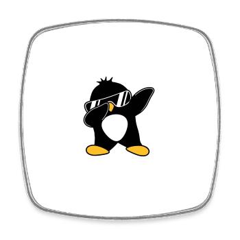 Kindness Is Cool Dabbing Dab Dance Geste Pinguin - Viereckiger Kühlschrankmagnet - Weiß - Vorne
