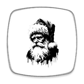 Weihnachtsmann bringt Ugly Christmas Geschenke - Viereckiger Kühlschrankmagnet - Weiß - Vorne