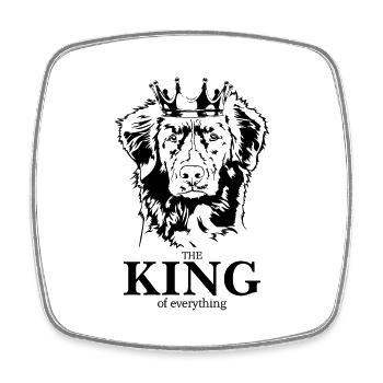 Nouvelle-Écosse Duck Tolling Retriever King Dogs Chien - Magnet carré - blanc - Devant
