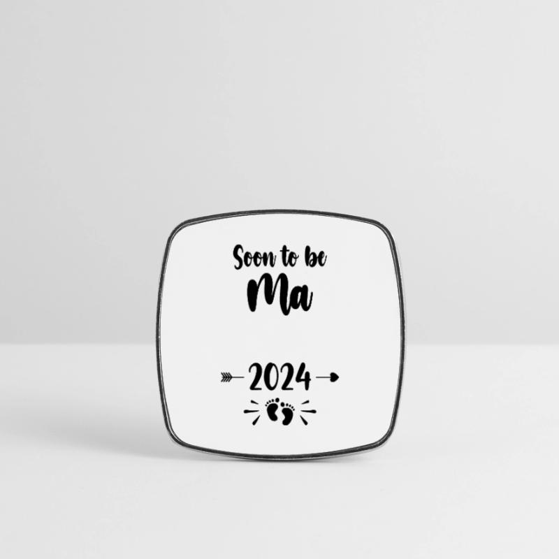 Ma wird bald Mutter 2024 Mutter schwanger Kinder Mutter Viereckiger Kühlschrankmagnet