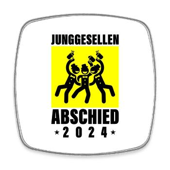 Bachelor Party 2024 Bachelor Party - Square fridge magnet - white - Front