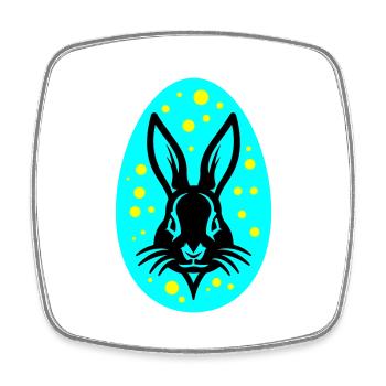 Osterei Osterhase Icon Ostern - Viereckiger Kühlschrankmagnet - Weiß - Vorne