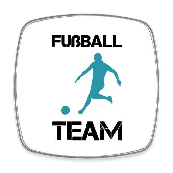 Équipe de football - Magnet carré - blanc - Devant