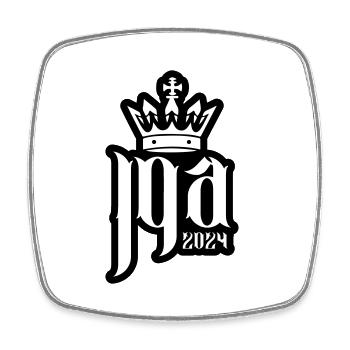 Bachelor party 2024 bachelor party - Square fridge magnet - white - Front