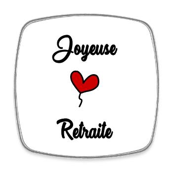 HAPPY RETIREMENT - Square fridge magnet - white - Front