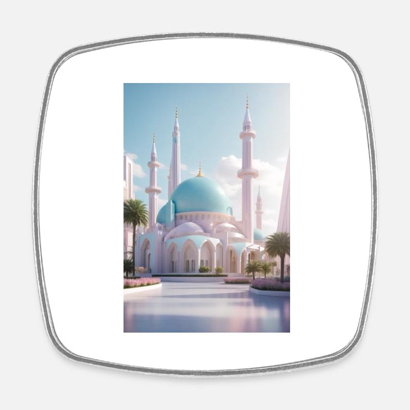 IMG 5178 - Square fridge magnet - white