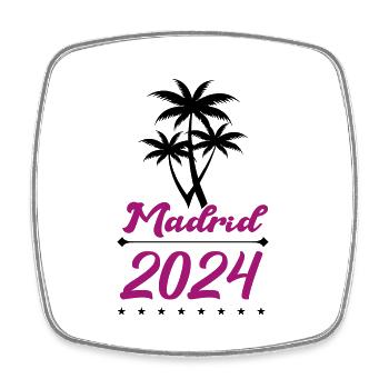 Madrid 2024 - Magnet carré - blanc - Devant