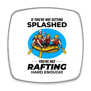 Rafting Team Floß Wildwasser Rafter Paddel Lustig - Viereckiger Kühlschrankmagnet - Weiß - Vorne